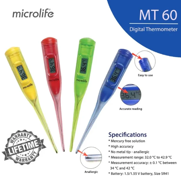 Microlife Digital Thermometer (MT-60)