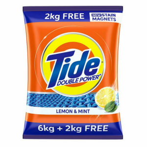 Tide lemon and mint 6kg + 2kg free