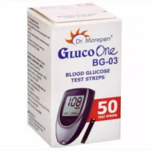 Dr. Morepen BG-03 Glucometer Blood Glucose Test Strips (pack of 50)