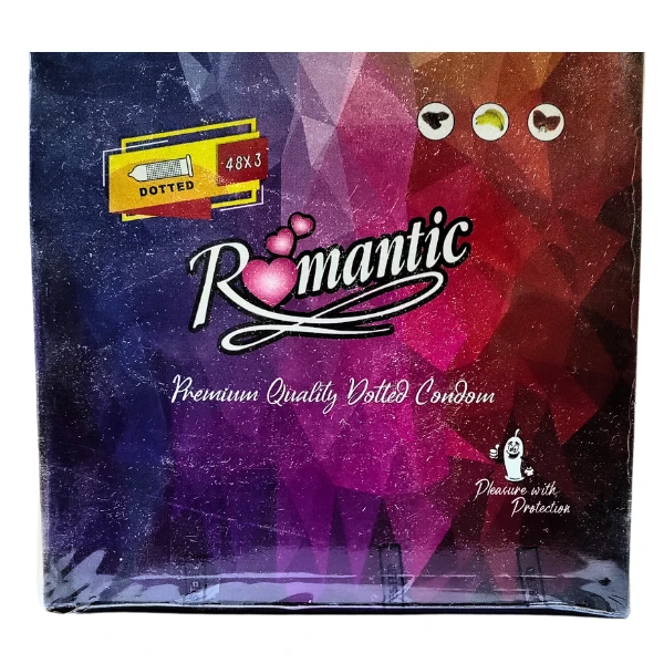 Romantic Premium Quality Dotted Condom (Pack of 48*3)